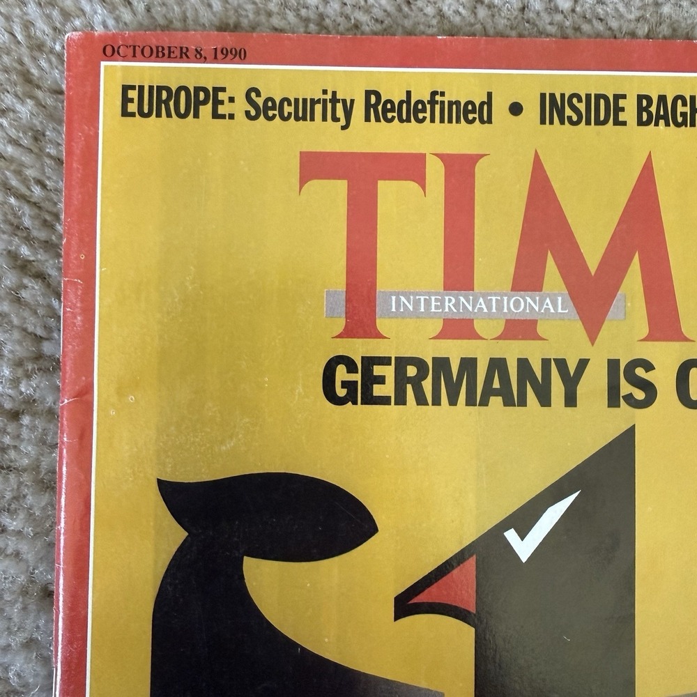 Vintage TIME International Magazine October 8 1990 Germany Is One Rolex Cartier - Picture 4 of 16
